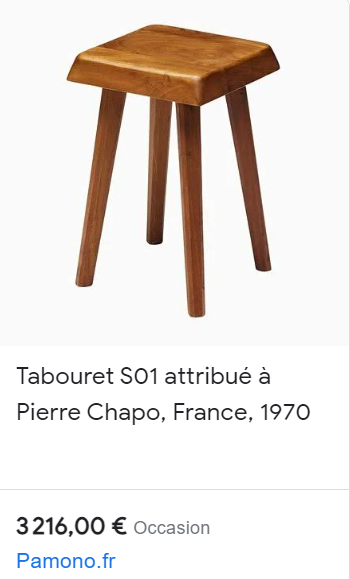 tabouret Pierre Chapo shopping