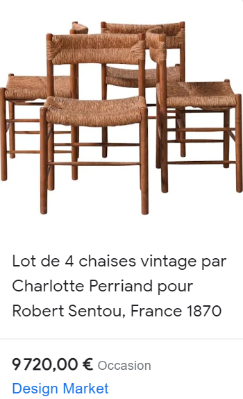 chaise charlotte perriand shopping