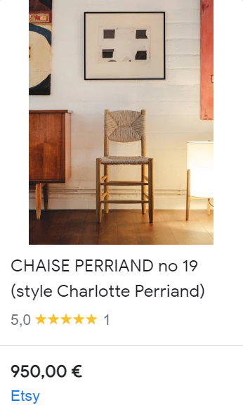 chaise charlotte perriand shopping