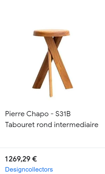 tabouret Pierre Chapo shopping