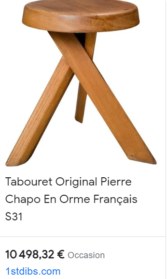 tabouret Pierre Chapo shopping