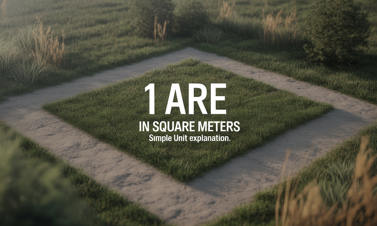 découvrez la conversion de 1 are en mètres carrés et comprenez cette unité de superficie expliquée simplement pour mieux appréhender les mesures de terrain.